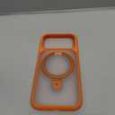 Torras for iPhone 17 Pro Case with Stand, Fit for MagSafe, 4X Military Drop Protection, Camera Control Button, Slim Soft Edge Phone Case for iPhone 17 Pro, Translucent Matte Cover 6.3", Bright Orange