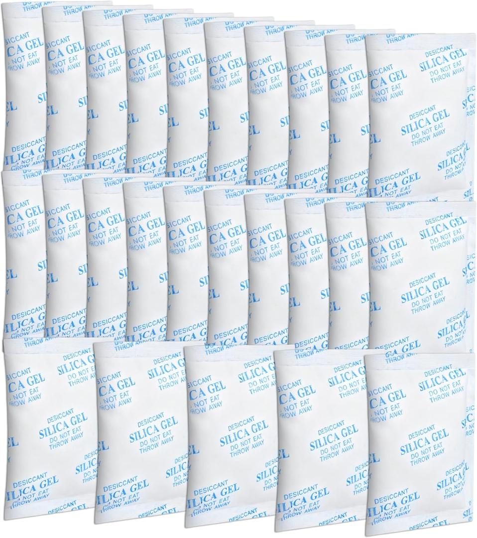 25 Pcs Pet Food Desiccant Bags Compatible with Petkit/Petlibro/Pawsync Automatic Cat Feeder, Pet Feeder Replaced Desiccant, Reminder Keep Pet Food Dry and Fresh