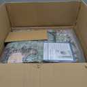 Area Rugs 10'x14' Washable Non-Slip, Floral Vintage Distress Print Pattern Medallion Carpet for Living Room Bedroom Dining Room, Brick Red Rust Neutral Brown Burnt Orange Green