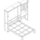 Queen Murphy Bed With Shelf