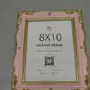 97 Decor Vintage Picture Frame 8x10 - Antique 8x10 Pink Gold Frame For Tabletop And Wall Hanging, Fancy 8 x10 Photo Frame Coquette Wall Decor