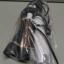 Conair Double Ceramic 3-in-1 Hot Air Brush, Interchangeable Attachments: 1-Inch Thermal Brush, -Inch Boar and Nylon Bristle Brush, and Concentrator, Voluminous Curls & Straight Styles, White