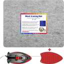 ZOMONETI 18" x 14" Wool Pressing Mat 100% New Zealand Felted Wool Ironing Mat Pad Blanket for Quilter, Sewing, Quilting Supplies and Notions