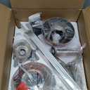 42 Inch Ceiling Fans with Lights, Brushed Nickel Ceiling Fan with Remote, Modern Ceiling Fan for Bedroom, Living Room, Dining Room, Patio, 3CCT Dimmable 6 Speeds DC Quiet