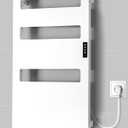 Towel Warmer for Bathroom, Electric Heated Towel Rack for Bathroom, Wall Mounted Graphene Towel Dryer with Intelligent Touch Screen Timer, Towel Heater- Stylish & Energy-Saving (Luxury)