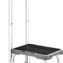 HBTower Aluminum Step Stool with Handle for Elderly, Lightweight Step Stools for Adults Seniors with Non-Slip Rubber Feet, Stepping Stools for Bedroom Kitchen Bathroom, Bed Steps for High Beds