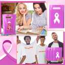 4 x Fuutreo 100 Pcs Purple Ribbon Awareness Plastic Treat Bags Bulk Crohn's Warrior Awareness Gift Bags for Items Goody Candy Domestic Violence Overdose Pancreatic Cancer Alzheimer's Disease Decor