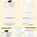 2 x Yigney 2026 Graduation Gift Money Holder, Acrylic Cash Cake with 24 Holes, Graduation Party Supplies, 4 Count