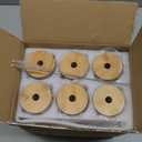 20 Oz Drinking Glasses with Bamboo Lids and Glass Straw - 6 Pcs Glass Cups Beer Ice Coffee Glasses Cute Aesthetic Cup Great for Coffee Bar Accessories Include 2 Cleaning Brushes