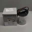 Rechargeable Portable Top Fill Humidifier, Smart Humidifiers for Bedroom, Night Light, 1.4L Cool Mist Humidifier for Office Home Plant Baby, 3-Speed Mist Control, Quiet, Auto Shut-Off (Grey)