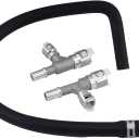 HVAC Heater Hose Assembly with Metal Tee Connector Compatible with Cadillac Escalade/Chevrolet Suburban/Tahoe/GMC Sierra, replace 15145587 15051852 15195404 626-564