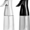Bealee Spray Bottle For Hair, Continuous Mister Empty Spray Bottles, Ultra Fine Mist Water Sprayer for Hairstyling, Cleaning, Plants, Pets, Barbers, Salons, Essential Oil Scents - 2 Pack 6.8 OZ