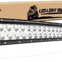 Nilight - 70015C-A LED Light Bar 22Inch 120W Curved Spot Flood Combo LED Driving Lamp Off Road Lights LED Work Light for Trucks Boat Jeep Lamp