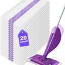 20-Pack Disposable Mop Pad Refills for Swiffer Wet Jet Spray Mop - Wet Jet Pads for All Floor Types - 5 Layers Thickened Durable and Super Absorbent