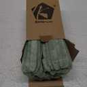 Kevin Textile Spring Oblong Throw Pillow Striped Corduroy Rectangle Pillow Covers for Couch Lumbar Cushion Covers, 12 x 20 inch, Sage Green, 2 Pack