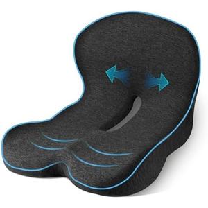 leqsdijk Trucker seat Cushions for Long Sitting, semi Truck seat Cushion with Lumbar Support, Truck seat Cushion for Back Pain and Supporting The HIPS, Trucker Essentials