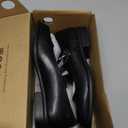 Mary Jane Flats with Adjustable Ankle Strap Womens Slip on Mary Janes Dressy Comfortable Square Toe Ballet Flats Shoes for Women Dance Shoes (6, Black)