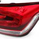 Outer Tail Light Assembly Right Side Compatible with 2013 2014 2015 Civic 4-Door Sedan Passenger Rear Lamp HO2805102 33500TR0A51