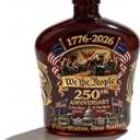U.S. 250th Anniversary Commemorative "We the People" Whiskey Bottle, Anniversary Commemorative Personal Reserve Glass Wine Bottle, Decanter for Whisky, Bourbon, Scotch, Wine