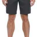 PGA Tour Men's 9" Golf Shorts with Expandable Waistband, Flat Front, Moisture-Wicking, Sun Protection, Stretch, Lightweight (Asphalt,34)