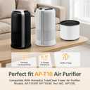 AP-T10FL Replacement Filter for HoMedics AP-T10-BK and AP-T10-WT Air Purifier, 360-Degree Efficient AP-T10 Filter, 2 Pack