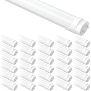 30 Pack T8 LED Bulbs 4 Foot Type A+B, 24W 3200LM 5000K Daylight, Plug and Play, F32T8 or F40T12 Fluorescent Light Bulbs 48 Inch Tube Lights Replacement, Double or Single End Powered