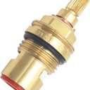45882000 Ceramic Cartridge Compatible with Grohe Faucet Cartridge 1/2 Inch 1/4 Turn Open 90 Degrees Left Clockwise Close Hot Water for Ceramic Cartridge