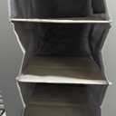 YOUDENOVA Hanging Closet Organizer and Storage, 6-Shelf Closet Hanging Storage Shelves, Grey