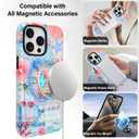 KANGHAR Magnetic Designed for iPhone 15 Pro Case, Cute Pink Summer