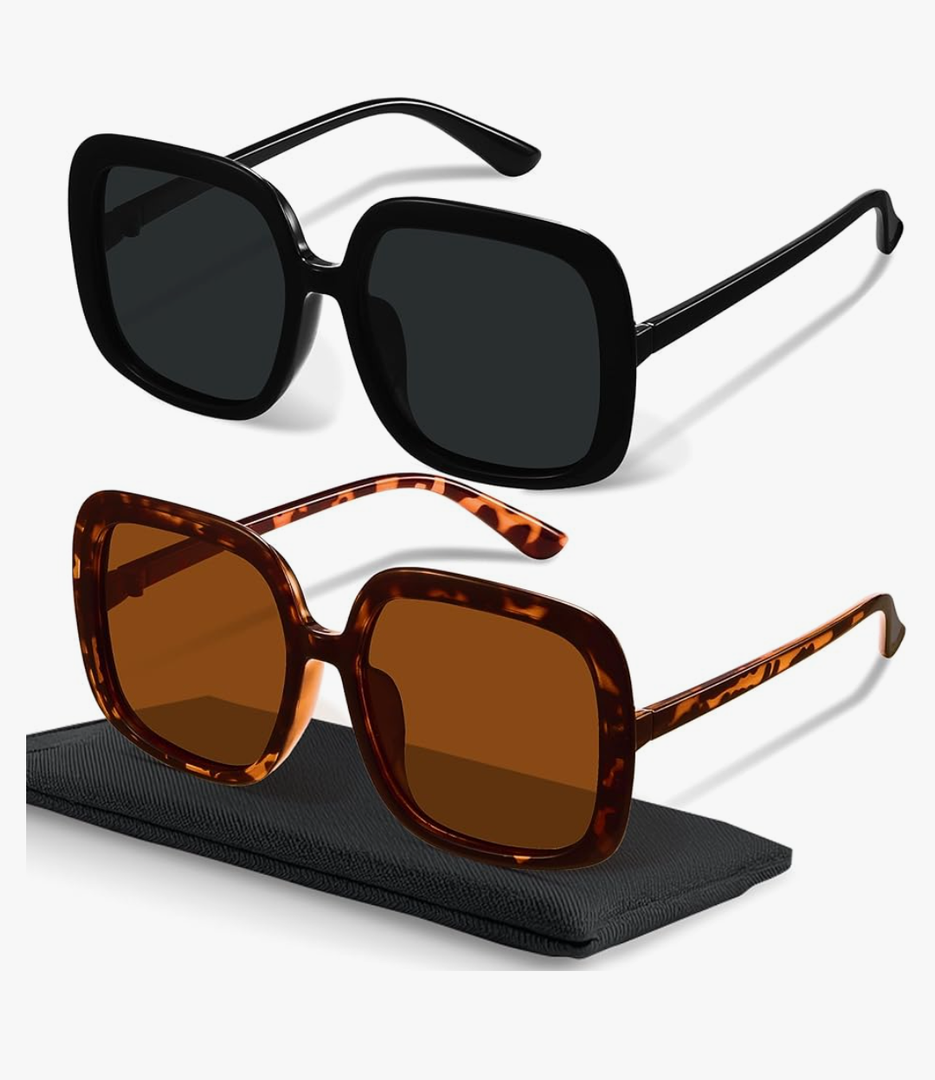 miyya Oversized Polarized Sunglasses Women, Trendy Retro Sun Glasses for Women 2025, Oversized Shades