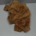 Fuzzy Dog Pajamas Turtleneck Dog Clothes Warm Soft Cozy Lightweight Dog Pjs Dog Sweaters for Large Dogs(Coffee-L)