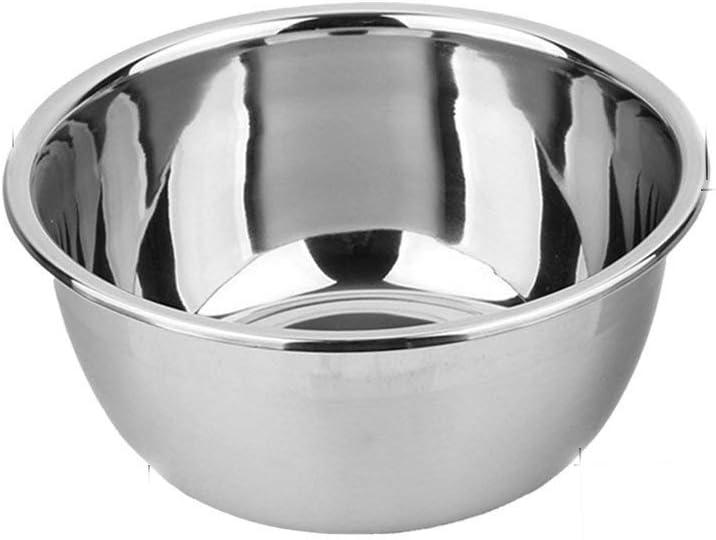 meleg otthon Stainless Steel Bowl,1.5QT Salad Bowl,Metal Bowls,Stainless Steel Basin, Deeper Edge Mirror Finish Dishwasher Safe bowl (S) (7.9" diameter x 3.8"high)