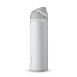 Owala FreeSip Insulated Stainless Steel Water Bottle with Straw, BPA-Free Sports Water Bottle, Great for Travel, 24 Oz, White