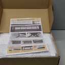 Baseboard Heater Cover, 2FT-4FT Retractable Galvanized Steel Easy Slip-On Baseboard Heater Cover, with Left and Right End Covers, Suitable for Bathroom and Hydronic Home Heating Systems