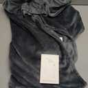 Heated Blanket Battery Operated 5V 10000mAh Battery 62" x 35" Portable Heated Shawl Wraps for Women Men Cordless Rechargeable Heated Blanket 3 Heating Settings 6 Heating Zones(Gray)