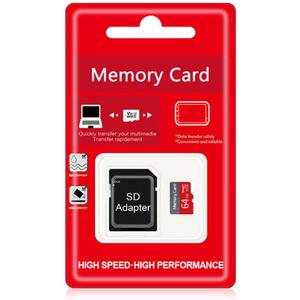 64GB TF Memory Card, Class 10 UHS-I Ultra High Speed SD TF Card with Adapter