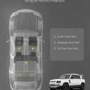 3W Floor Mats for Land Rover Defender 110 (4D/5S) 20-26,Non Rubber Flooring