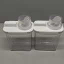 VOTLEVT 64OZ Liquid Laundry Detergent Dispenser, Laundry Soap Dispenser, Clear Plastic Fabric Softener Holder and Container, Laundry Room Organization and Storage, 2 Pack