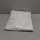 NICETOWN White Linen Sheer Curtains and Drapes 84 inches Long, Rod Pocket & Back Tab semitransparent with Light Through Vertical Window Treatments for Sliding Glass Door & Living Room, 52"W, Set of 2