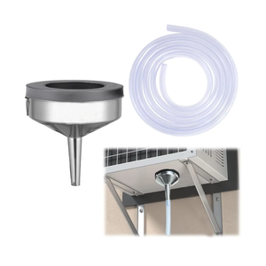 12Ft Magnetic Window Air Conditioner Drain Kit Universal Portable Air Conditioner Drain Hose Kit AC Drain Pipe Replacement Condensate Drain Hose Funnel Connector for Window AC and Mini Split Units
