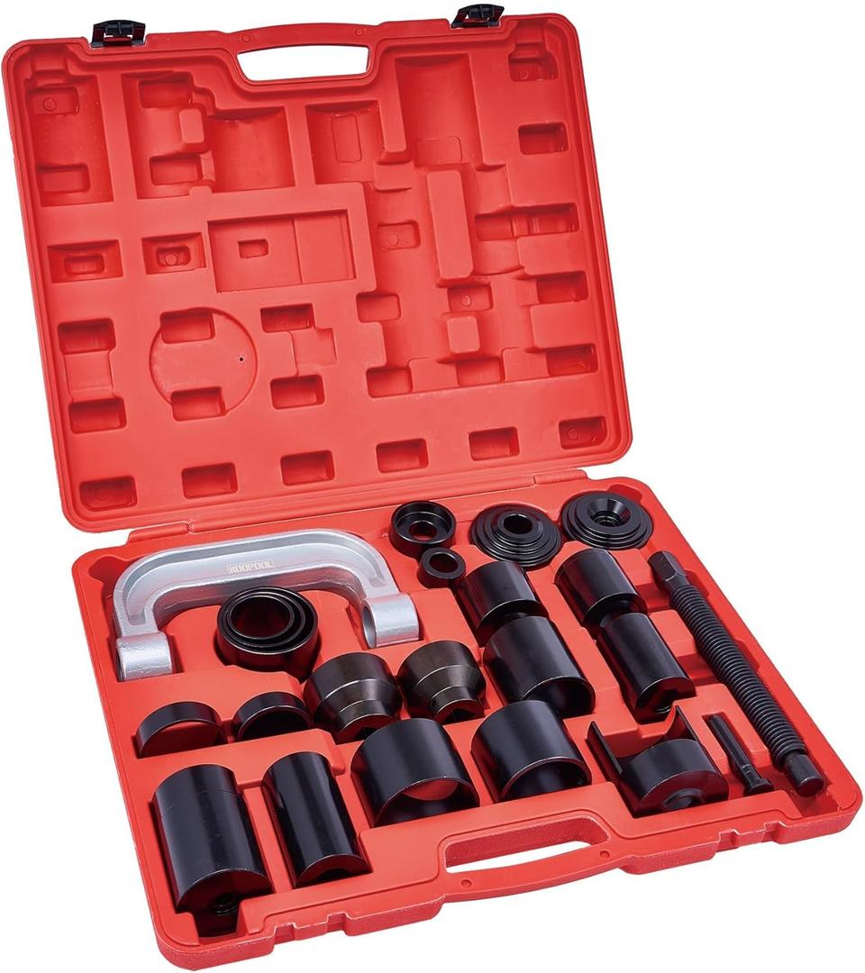 Heavy - Duty 23 - Piece Master Kit for Ball Joint and U - Joint - Press, Remove with Sockets & Universal Adapters for All - Around Automotive Repairs