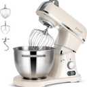 8.4QT Commercial Stand Mixer 800W with NSF Certified and Aluminum Die Casting, Mixers Kitchen Electric Stand Mixer Metal Food Mixer with Stainless Steel 8L Bowl, Dough Hook, Whisk and Beater