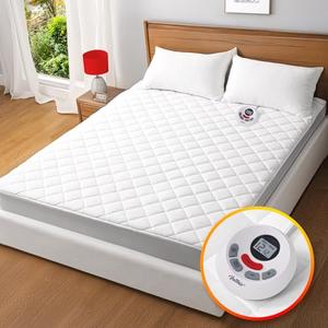 Heated Mattress Pad Twin XL Size,Electric Mattress Pad,Electric Bed Warmer with 10 Heat Settings Controller & 1-12 Hours Auto Shut Off,Fit Up to 8-21" Deep Pocket, Machine Washable