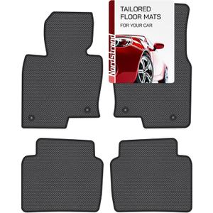 All Weather Floor Mats for Mazda CX-5 2017-2025 - Heavy Duty TPE Mats - 1st & 2nd Row Custom 3D Fit Mats for Mazda CX5 KF - Anti-Slip Backing