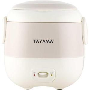 Tayama 1.5 Cup Portable Mini Rice Cooker, White (TMRC-03R)