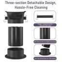 4L Espresso Knock Box, Coffee Grounds Disposal and Recycle Trash Can with Brush, Towel and 100 pcs Collecting Bags, Barista Essential Coffee Accessory for Cafe Shop Home Bars Office Work Breakroom