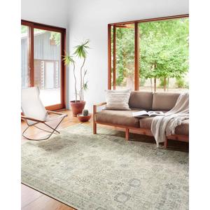 Loloi Skye Collection SKY-14 Natural/Sage 9'-0" x 12'-0" Area Rug