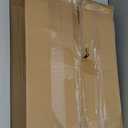 Side Table Sofa Tray for Couch Heavy Metal Base Swivel/Adjustable Height, Sofa Bed Bathroom Study TV Tray C Shaped End Table Food Snack Trays for Eating (19.7*15.7 in, Brown)