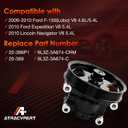 Power Steering Pump with Pulley, Compatible with 2009-2010 Ford F150 / Expedition/Lincoln Navigator, 4.6L / 5.4L V8, Replace# 20-386P1, 20-389, 9L3Z-3A674-C