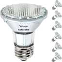 Vinaco PAR20 Flood Light Bulb, 6 Pack PAR20 Flood 39W 120V 480 Lumens (50W Equivalent), Long Lifespan Halogen 39W PAR 20 Dimmable with Warm White 2800K, PAR 20 Halogen Flood Light with E26 Base